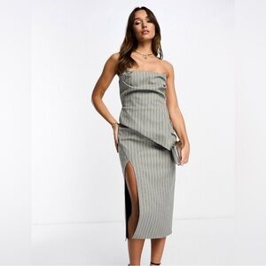 ASOS Pinstripe MIDI Dress